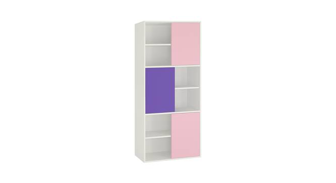 Itzel Bookshelf cum Storage Unit (Matte Laminate Finish, English Pink - Lavender Purple) by Urban Ladder - Front View Design 1 - 392589
