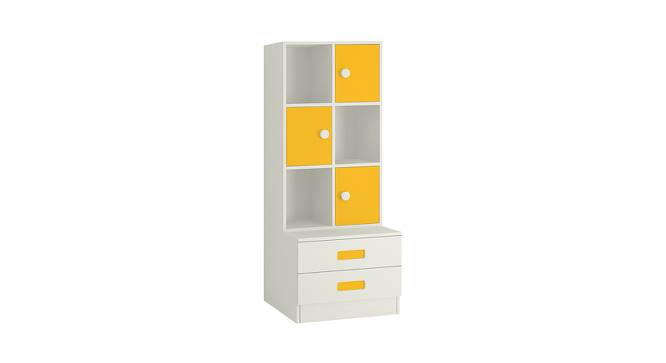 Abby Bookshelf cum Storage Unit (Matte Laminate Finish, Mango Yellow) by Urban Ladder - Front View Design 1 - 392592
