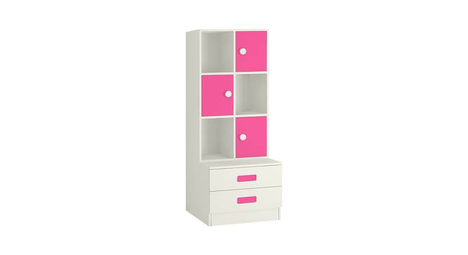Abby Bookshelf cum Storage Unit (Matte Laminate Finish, Barbie Pink) by Urban Ladder - Front View Design 1 - 392593