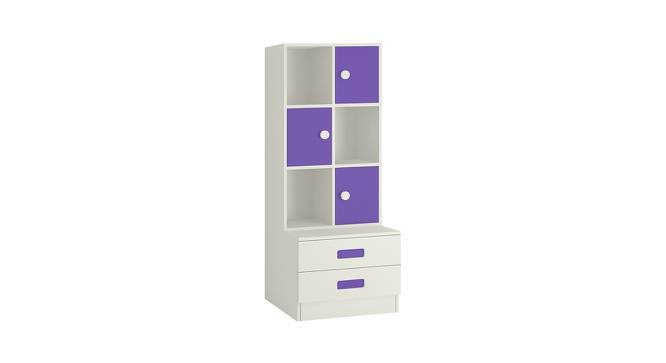 Abby Bookshelf cum Storage Unit (Matte Laminate Finish, Lavender Purple) by Urban Ladder - Front View Design 1 - 392595