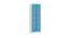 Jazlyn Bookshelf cum Storage Unit (Matte Laminate Finish, Azure Blue) by Urban Ladder - Front View Design 1 - 392596