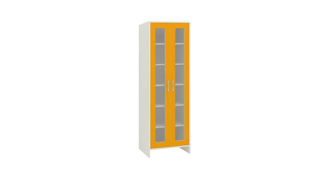 Jazlyn Bookshelf cum Storage Unit (Matte Laminate Finish, Mango Yellow) by Urban Ladder - Front View Design 1 - 392597