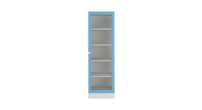 Mallory Bookshelf cum Storage Unit (Matte Laminate Finish, Azure Blue) by Urban Ladder - Cross View Design 1 - 392685
