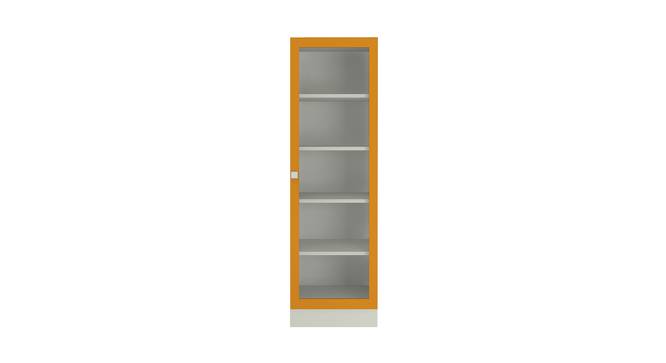 Mallory Bookshelf cum Storage Unit (Matte Laminate Finish, Mango Yellow) by Urban Ladder - Cross View Design 1 - 392686