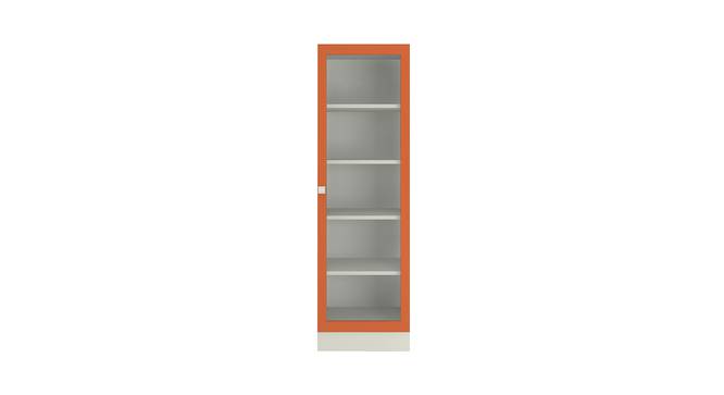 Mallory Bookshelf cum Storage Unit (Matte Laminate Finish, Light Orange) by Urban Ladder - Cross View Design 1 - 392687