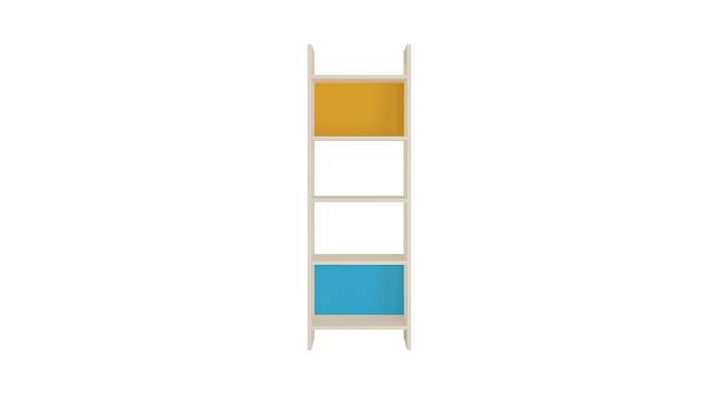 Helena Bookshelf cum Display Unit (Matte Laminate Finish, Mango Yellow - Azure Blue) by Urban Ladder - Cross View Design 1 - 392690