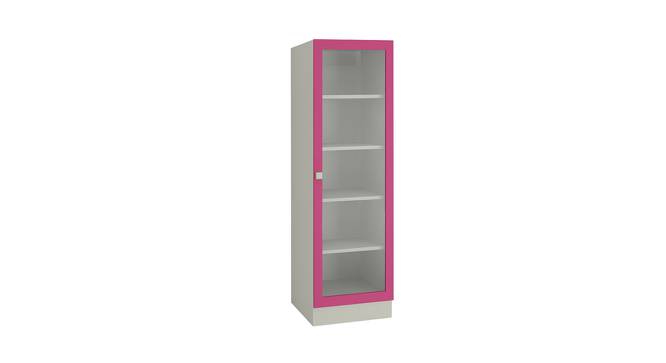 Mallory Bookshelf cum Storage Unit (Matte Laminate Finish, Barbie Pink) by Urban Ladder - Front View Design 1 - 392702