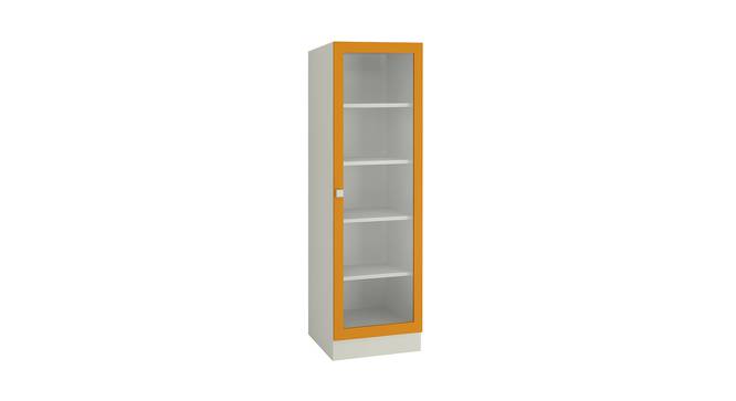 Mallory Bookshelf cum Storage Unit (Matte Laminate Finish, Mango Yellow) by Urban Ladder - Front View Design 1 - 392705