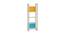Helena Bookshelf cum Display Unit (Matte Laminate Finish, Mango Yellow - Azure Blue) by Urban Ladder - Front View Design 1 - 392709