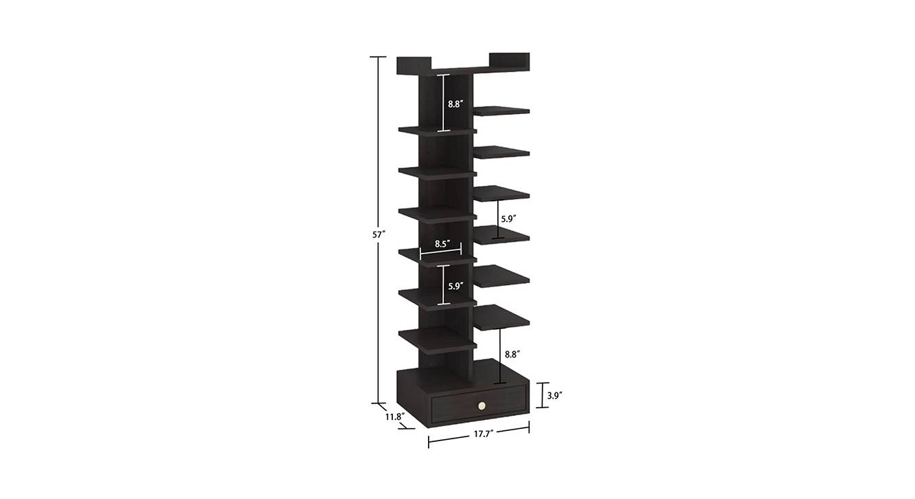 Cecelia shoe rack antique ebony 6