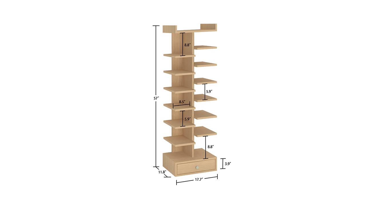 Cecelia shoe rack canadian maple 6