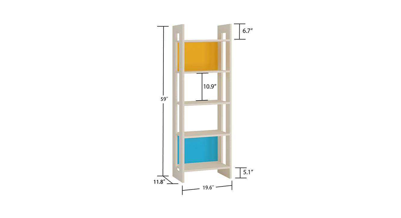 Carina bookshelf azure blue 6