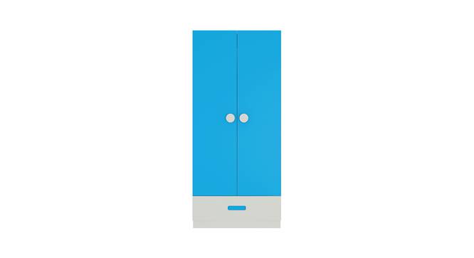 Angelica Wardrobe (Matte Laminate Finish, Azure Blue) by Urban Ladder - Cross View Design 1 - 392771