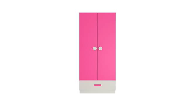 Angelica Wardrobe (Matte Laminate Finish, Barbie Pink) by Urban Ladder - Cross View Design 1 - 392773