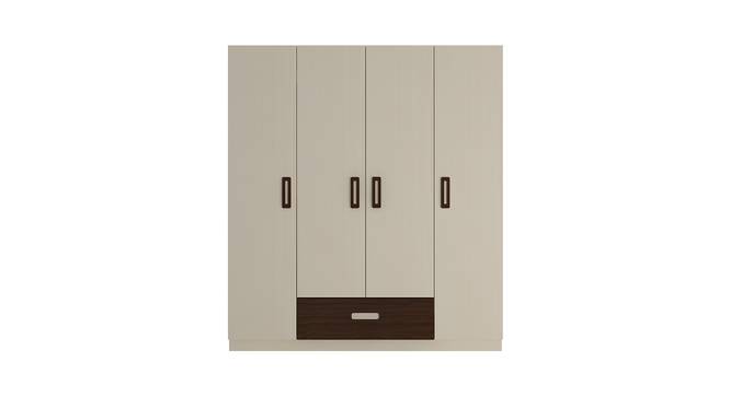 Elanza Wardrobe (Matte Laminate Finish, Light Wood - Coffee Walnut) by Urban Ladder - Cross View Design 1 - 392775