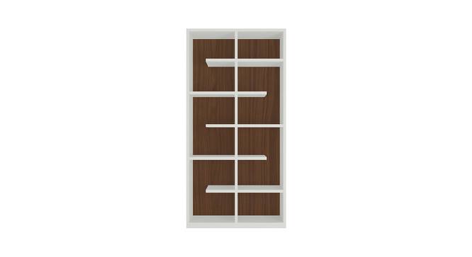 Renata Bookshelf cum Display Unit (Matte Laminate Finish, Ivory Walnut) by Urban Ladder - Cross View Design 1 - 392787