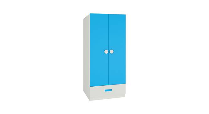 Angelica Wardrobe (Matte Laminate Finish, Azure Blue) by Urban Ladder - Front View Design 1 - 392789