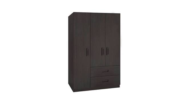 Luxuria Wardrobe (Matte Laminate Finish, Antique Ebony) by Urban Ladder - Front View Design 1 - 392798