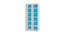 Cordoba Bookshelf cum Storage Unit (Matte Laminate Finish, Azure Blue) by Urban Ladder - Rear View Design 1 - 392818