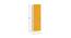 Alana Wardrobe (Matte Laminate Finish, Mango Yellow) by Urban Ladder - Design 1 Close View - 392846