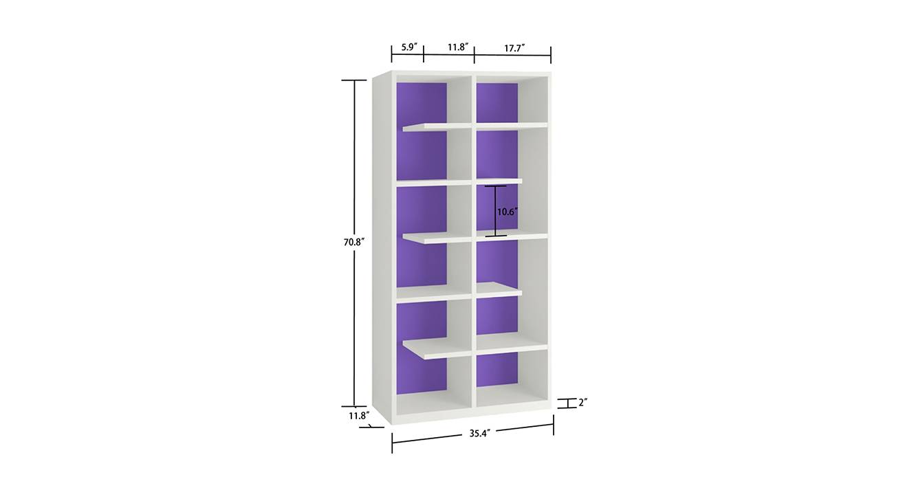 Cordoba bookshelf lavender purple 6