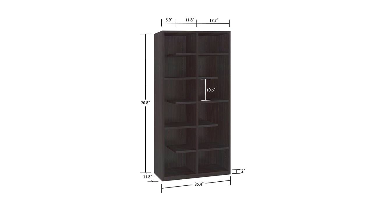 Cordoba bookshelf antique ebony 6