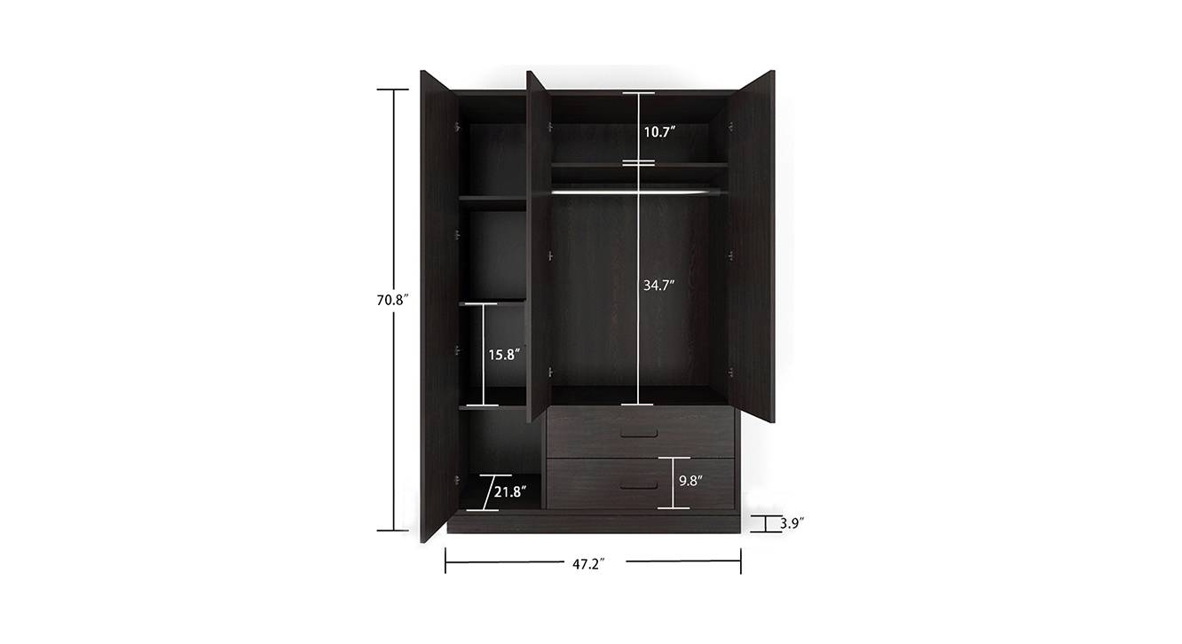 Colette wardrobe antique ebony 7