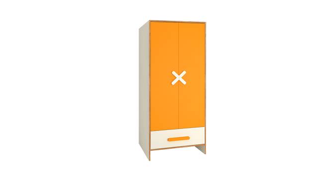 Novara Wardrobe (Matte Laminate Finish, Mango Yellow) by Urban Ladder - Front View Design 1 - 392899