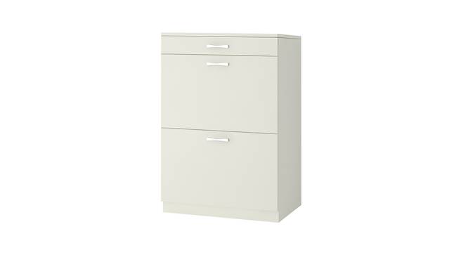 Miranda Shoe Rack (Ivory, Matte Laminate Finish) by Urban Ladder - Front View Design 1 - 392910