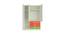 Fiona Wardrobe (Matte Laminate Finish, Ivory - Mango Yellow) by Urban Ladder - Rear View Design 1 - 392919