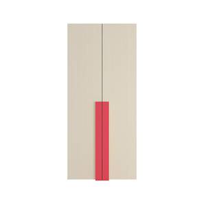 Storage In Erode Design Evita Engineered Wood 2 Door Kids Wardrobe in Light Wood   Strawberry Pink Colour