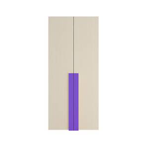 adona wood pvt. ltd Evita Engineered Wood 2 Door Kids Wardrobe in Light Wood Lavender Purp...-picture-13