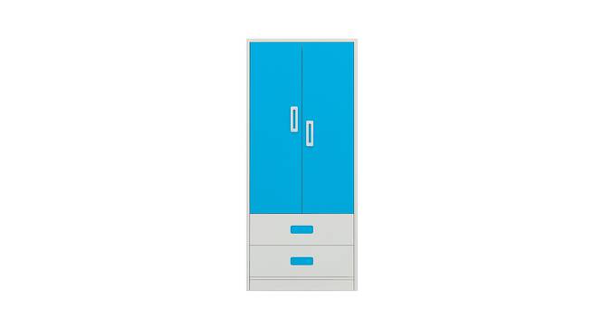 Adonica Wardrobe (Matte Laminate Finish, Azure Blue) by Urban Ladder - Cross View Design 1 - 392991