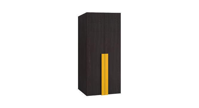 Evita Wardrobe (Matte Laminate Finish, Antique Ebony - Mango Yellow) by Urban Ladder - Cross View Design 1 - 392996