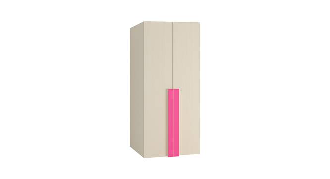 Kensley Wardrobe (Matte Laminate Finish, Light Wood - Barbie Pink) by Urban Ladder - Cross View Design 1 - 392998