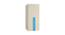 Kensley Wardrobe (Matte Laminate Finish, Light Wood - Azure Blue) by Urban Ladder - Cross View Design 1 - 392999