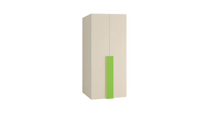 Kensley Wardrobe (Matte Laminate Finish, Light Wood - Verdant Green) by Urban Ladder - Cross View Design 1 - 393000