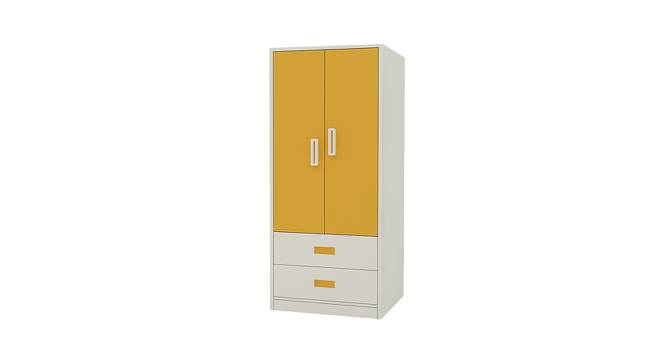 Adonica Wardrobe (Matte Laminate Finish, Mango Yellow) by Urban Ladder - Front View Design 1 - 393008