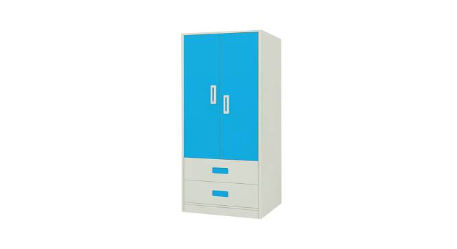 Adonica Wardrobe (Matte Laminate Finish, Azure Blue) by Urban Ladder - Front View Design 1 - 393009