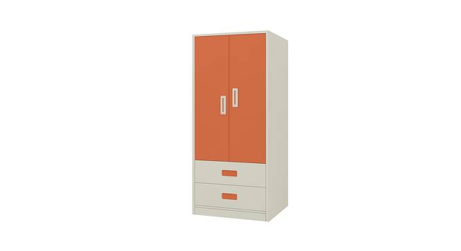 Adonica Wardrobe (Matte Laminate Finish, Light Orange) by Urban Ladder - Front View Design 1 - 393010