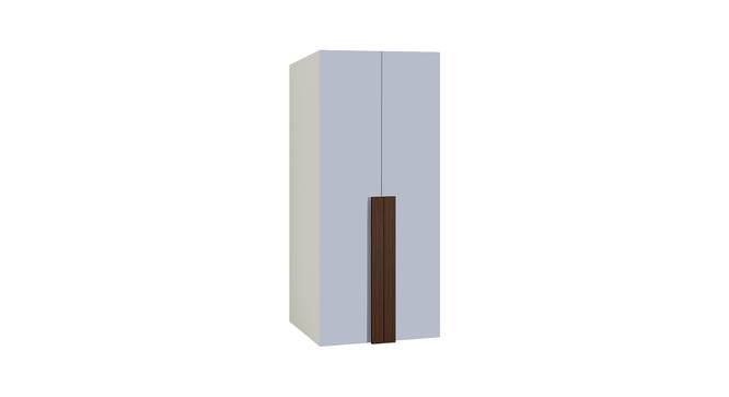 Evita Wardrobe (Matte Laminate Finish, Davy Grey - Coffee Walnut) by Urban Ladder - Front View Design 1 - 393012