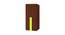 Evita Wardrobe (Matte Laminate Finish, Terra Sienna - Lime Yellow) by Urban Ladder - Front View Design 1 - 393015