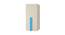 Kensley Wardrobe (Matte Laminate Finish, Light Wood - Azure Blue) by Urban Ladder - Front View Design 1 - 393017