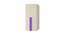 Kensley Wardrobe (Matte Laminate Finish, Light Wood - Lavender Purple) by Urban Ladder - Front View Design 1 - 393021