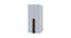 Evita Wardrobe (Matte Laminate Finish, Davy Grey - Coffee Walnut) by Urban Ladder - Rear View Design 1 - 393030
