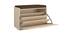 Acacia Shoe Rack (Matte Laminate Finish, Bronze Cambric) by Urban Ladder - Rear View Design 1 - 393042