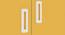 Adonica Wardrobe (Matte Laminate Finish, Mango Yellow) by Urban Ladder - Design 1 Side View - 393044