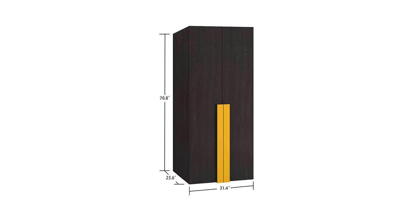 Holly wardrobe antique ebony mango yellow 6