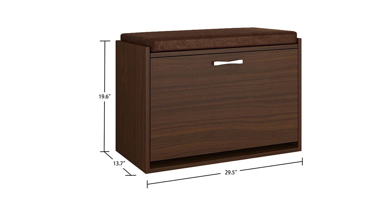 Itzel shoe rack coffee walnut 6