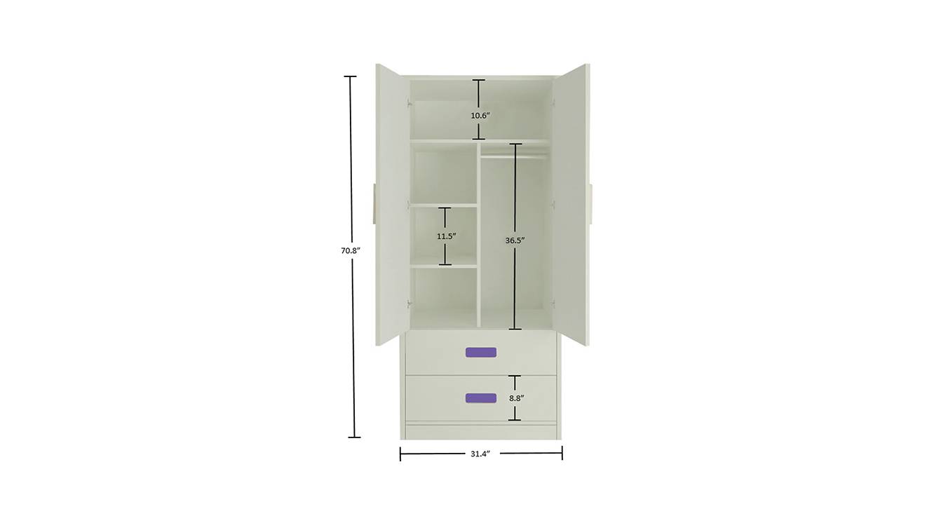 Jacqueline kids wardrobe lavender purple 7